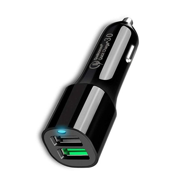 LED指示燈車用充電器QC3.0-USBx2