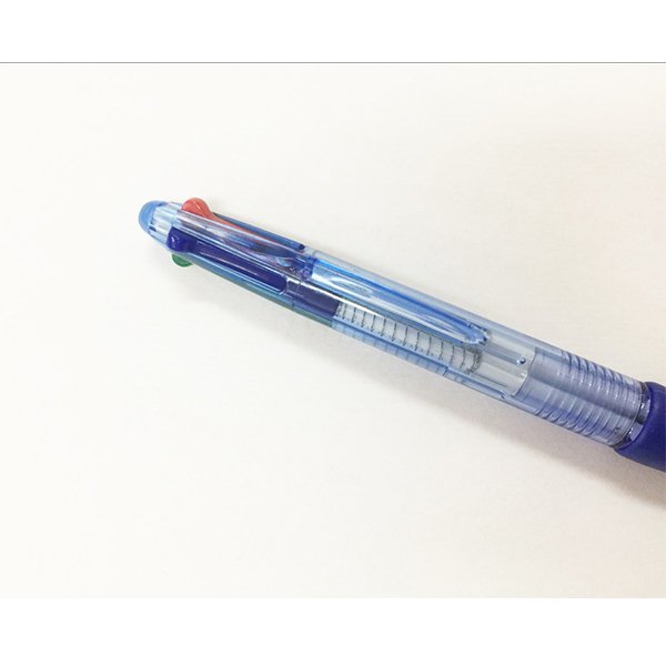 四色透明筆桿圓珠筆