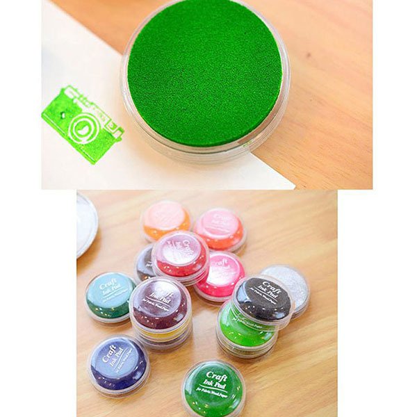 圓形印台-塑膠印泥盒