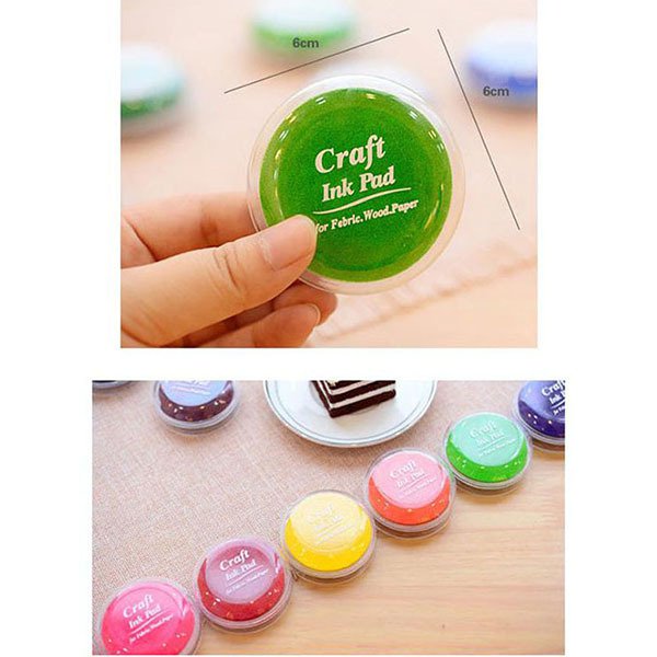 圓形印台-塑膠印泥盒