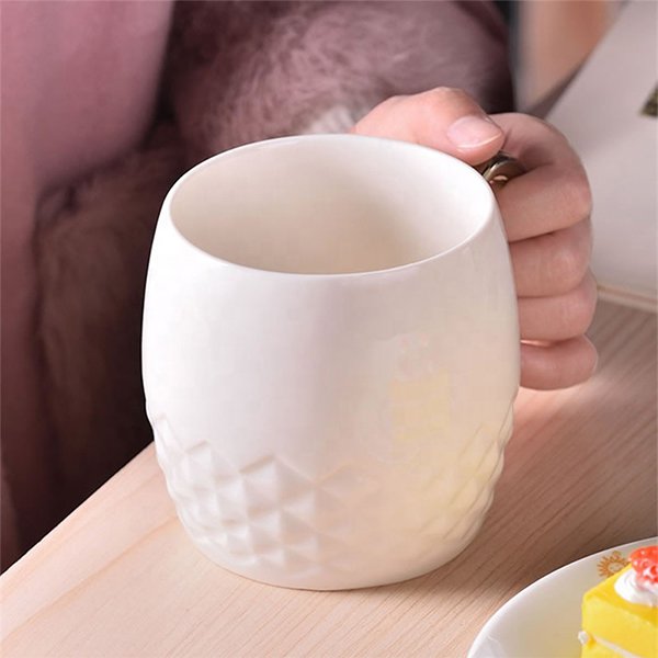 鍍金握把情侶陶瓷對杯