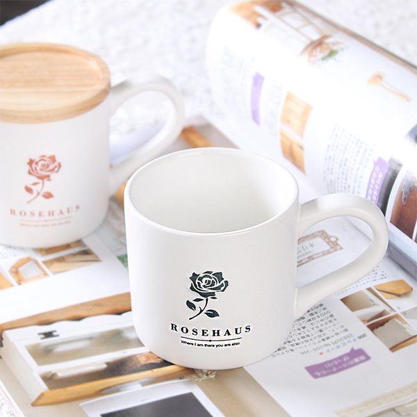 磨砂木蓋情侶陶瓷對杯