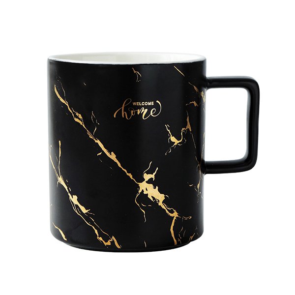 霧面大理石陶瓷咖啡杯