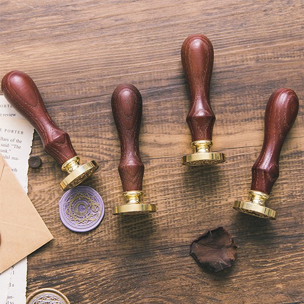 質感火漆印章-木製封蠟印章