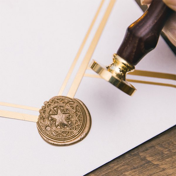 質感火漆印章-木製封蠟印章