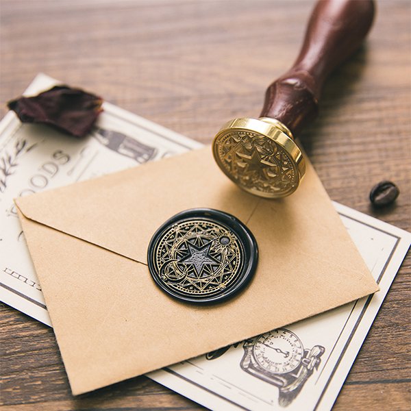 質感火漆印章-木製封蠟印章