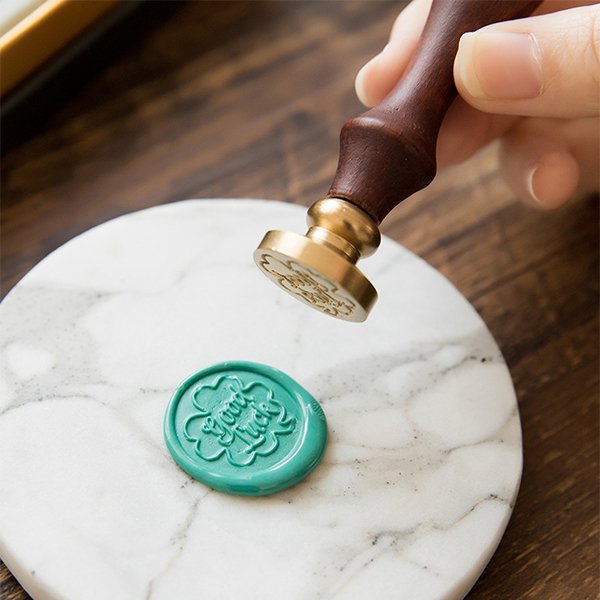 經典火漆印章禮盒-木製封蠟印章套組