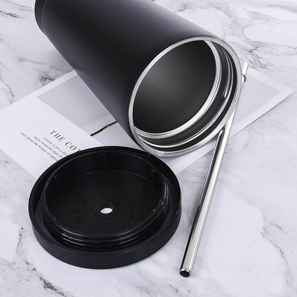 500ml不銹鋼吸管杯