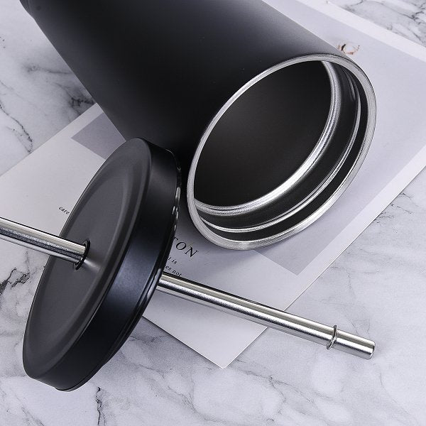 500ml不銹鋼吸管杯