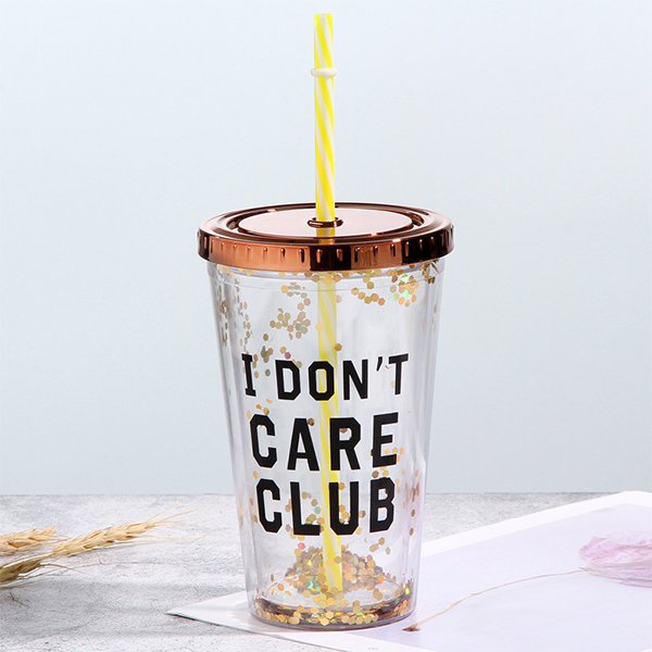 450ml塑膠吸管杯