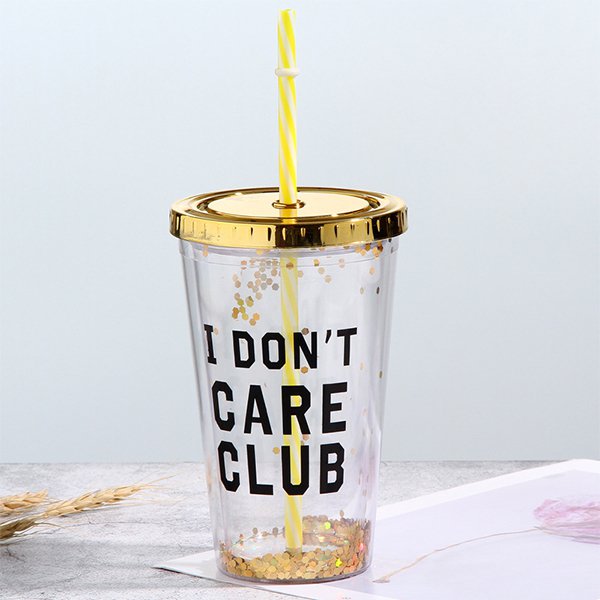 450ml塑膠吸管杯