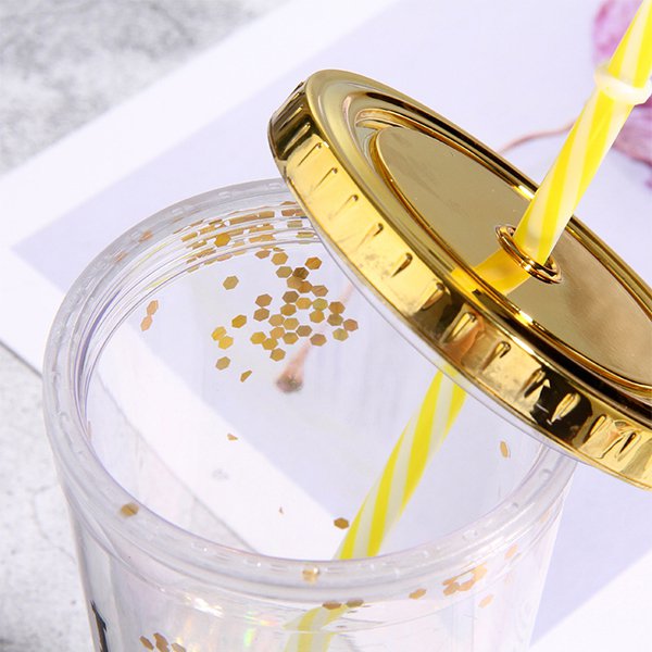 450ml塑膠吸管杯