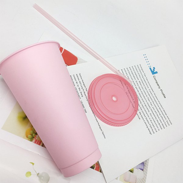 720ml塑膠吸管杯