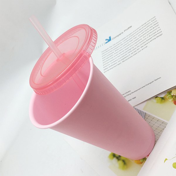 720ml塑膠吸管杯