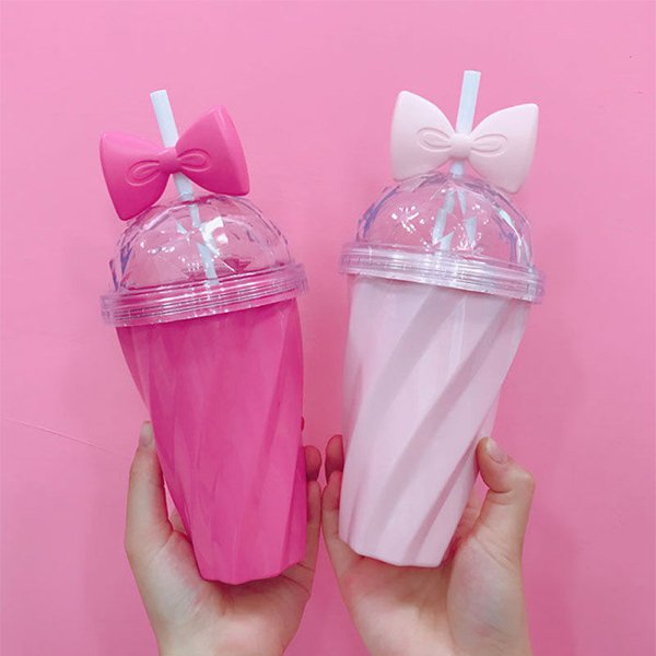 420ml塑膠吸管杯