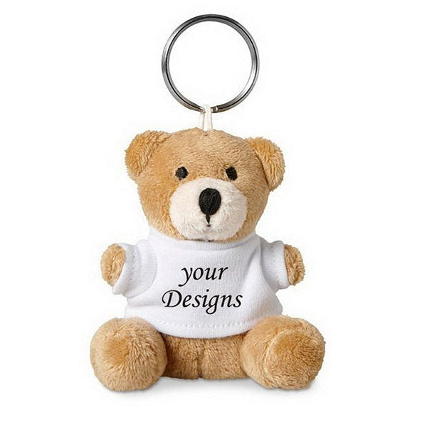 12cm泰迪熊鑰匙圈-圓鉤吊飾