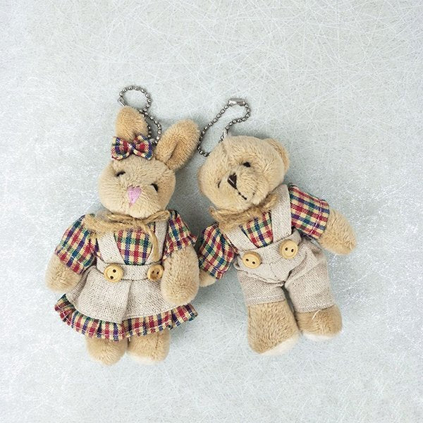 10cm泰迪熊/兔子鑰匙圈