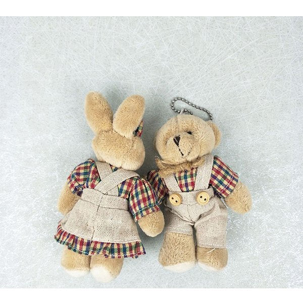 10cm泰迪熊/兔子鑰匙圈