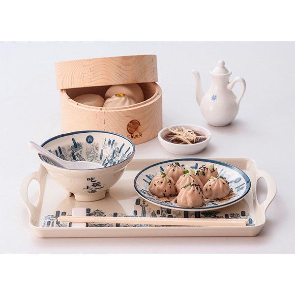 簡約樹脂托盤-穿洞把手托盤