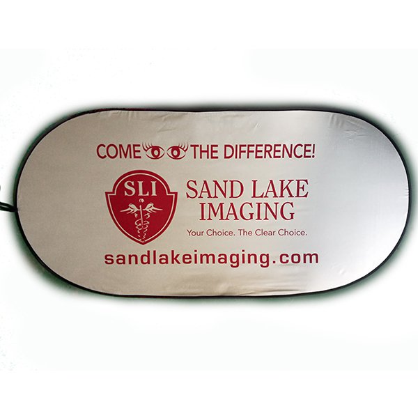 汽車前檔橢圓遮陽簾板