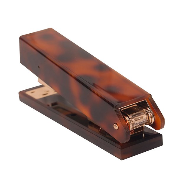 琥珀紋壓克力釘書機