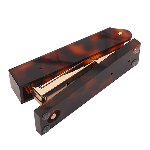 琥珀紋壓克力釘書機