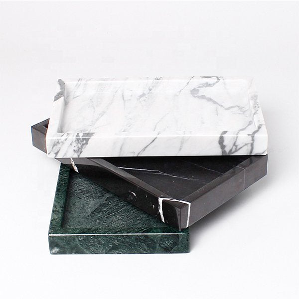 豪華三色大理石置物盤