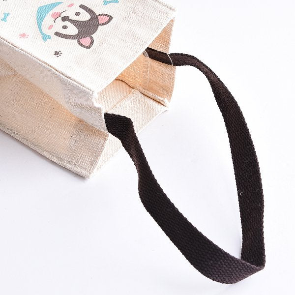 輕巧方便攜帶手提飲料帆布杯套