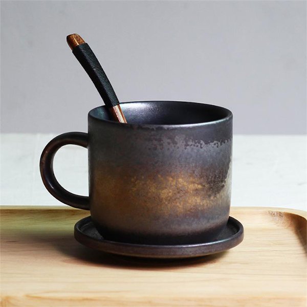 280ml復古陶瓷馬克杯