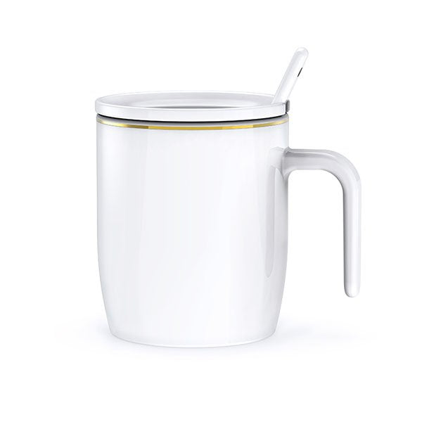 200ml簡約陶瓷馬克杯-附USB保溫盤