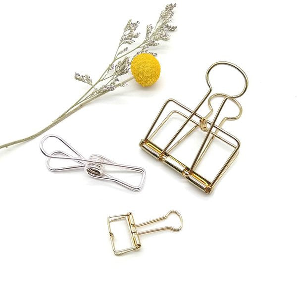 8mm電鍍金屬長尾夾