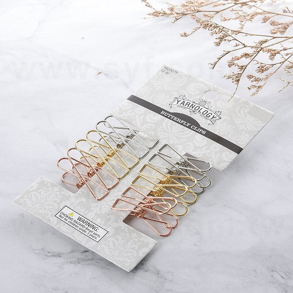 8mm電鍍金屬長尾夾