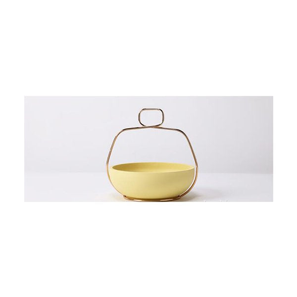 鍍金提把樹脂置物盤