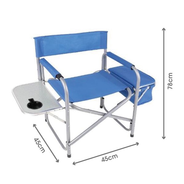 鐵製折疊導演椅-附收納袋飲料架