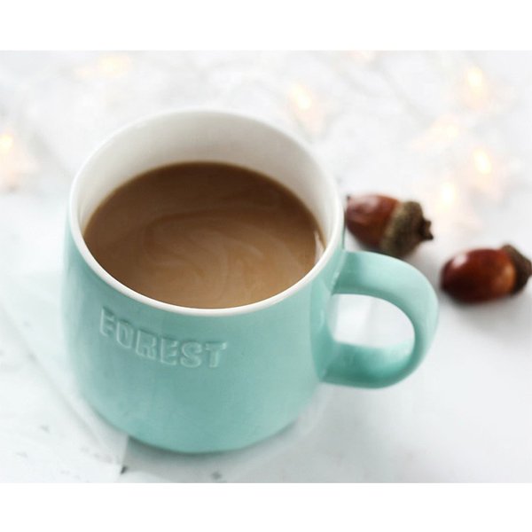 400ml玻璃罩動物陶瓷馬克杯-附杯蓋