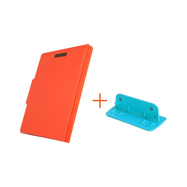 A4彩色紙板文件夾-附鐵夾資料夾