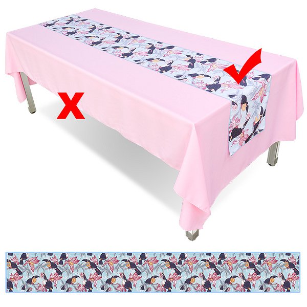 廣告桌布-33x270cm腰帶式斜紋布-單面彩色印刷