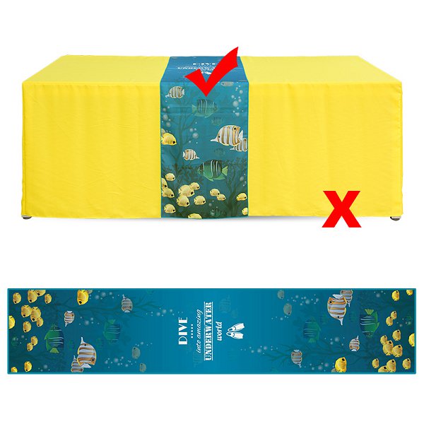 廣告桌布-48x240cm腰帶式斜紋布-單面彩色印刷