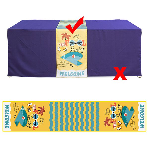 廣告桌布-48x240cm腰帶式斜紋布-單面彩色印刷