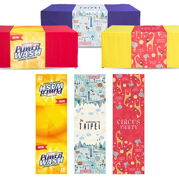 廣告桌布-74x240cm腰帶式斜紋布-單面彩色印刷