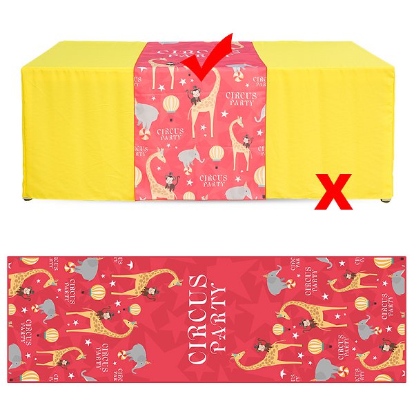 廣告桌布-74x240cm腰帶式斜紋布-單面彩色印刷