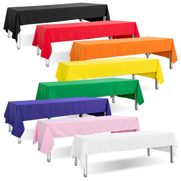 素面桌巾-90x210cm半罩式斜紋布/可選色-無印刷