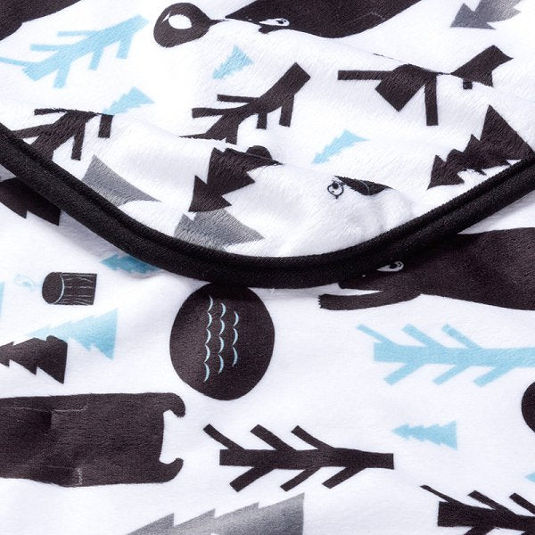 短毛絨毛毯-40x70cm雙層-雙面彩色印刷