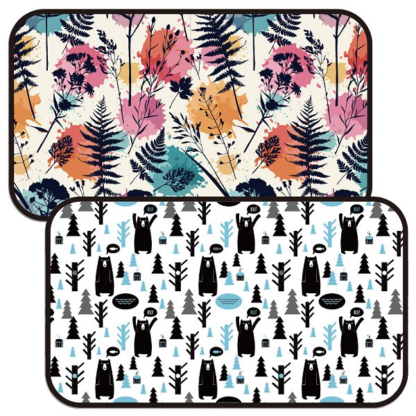 短毛絨毛毯-40x70cm雙層-雙面彩色印刷