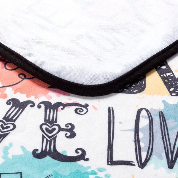 短毛絨毛毯-70x100cm單層-單面彩色印刷