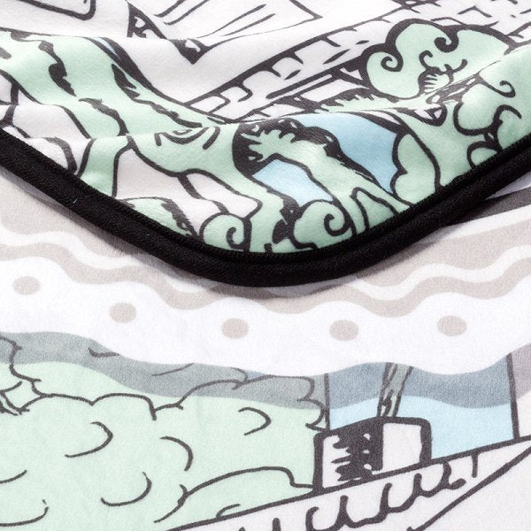 短毛絨毛毯-70x100cm雙層-雙面彩色印刷