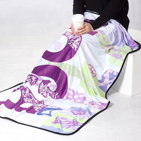 短毛絨毛毯-144x100cm單層-單面彩色印刷