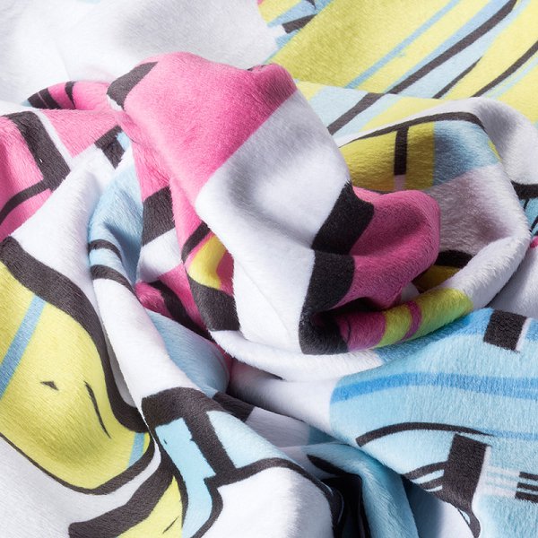 短毛絨毛毯-144x100cm雙層-雙面彩色印刷