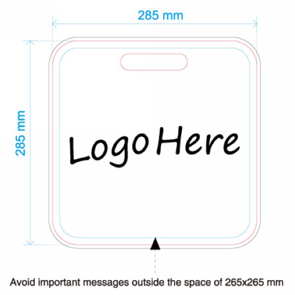 方形坐墊-28.5x28.5cm 厚3mm毛氈布-單面彩色印刷