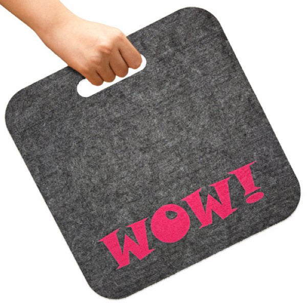 方形坐墊-28.5x28.5cm 厚5mm毛氈布/可選色-單面單色印刷